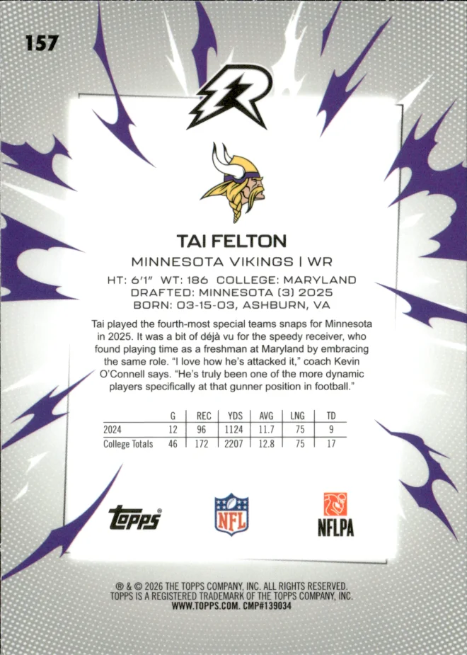 Tai Felton card back