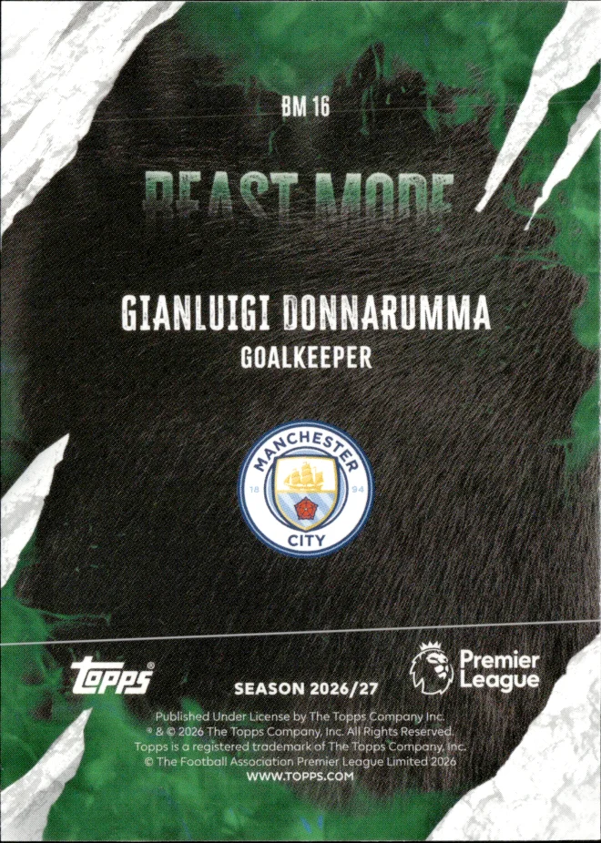Gianluigi Donnarumma card back
