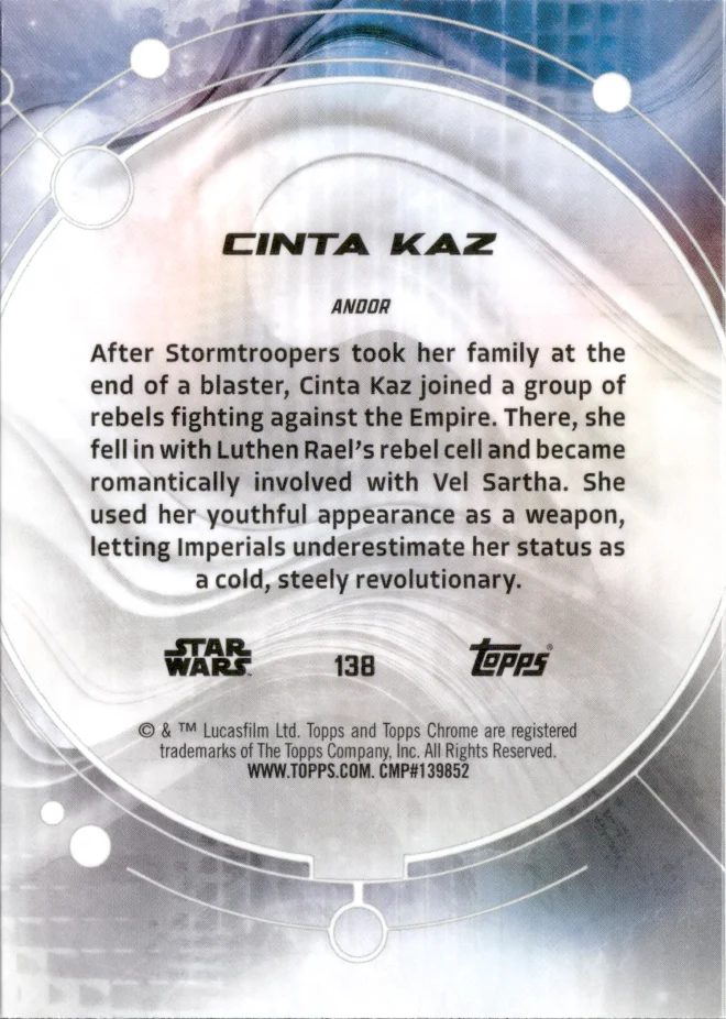 Cinta Kaz card back
