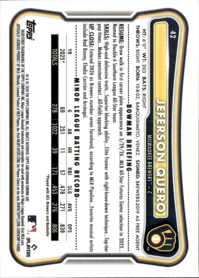 Jeferson Quero card back