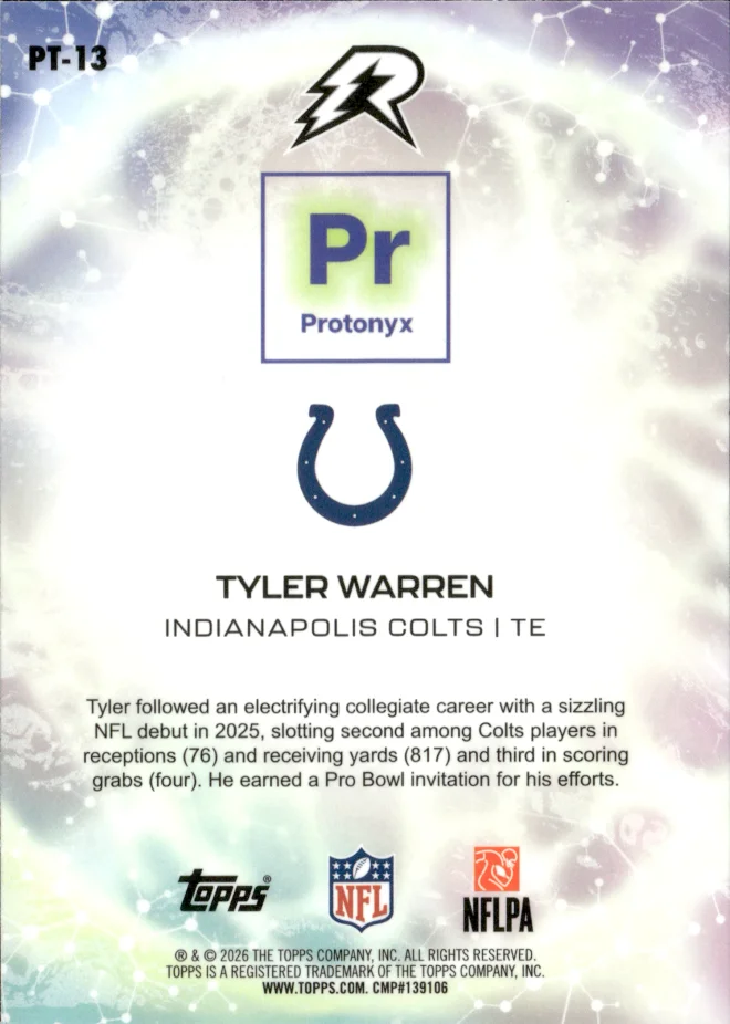 Tyler Warren card back