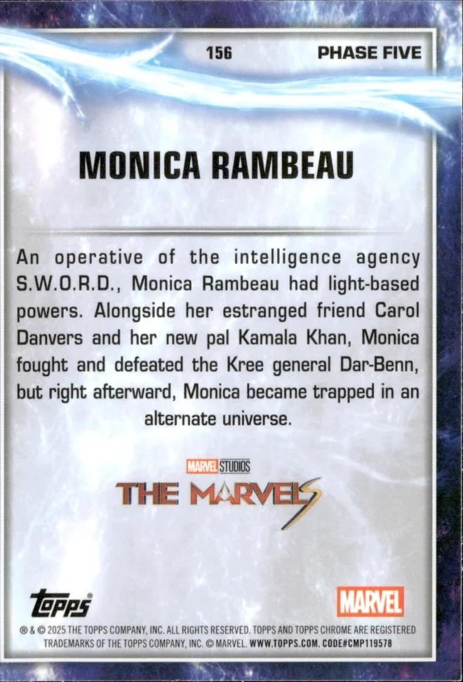 Monica Rambeau card back