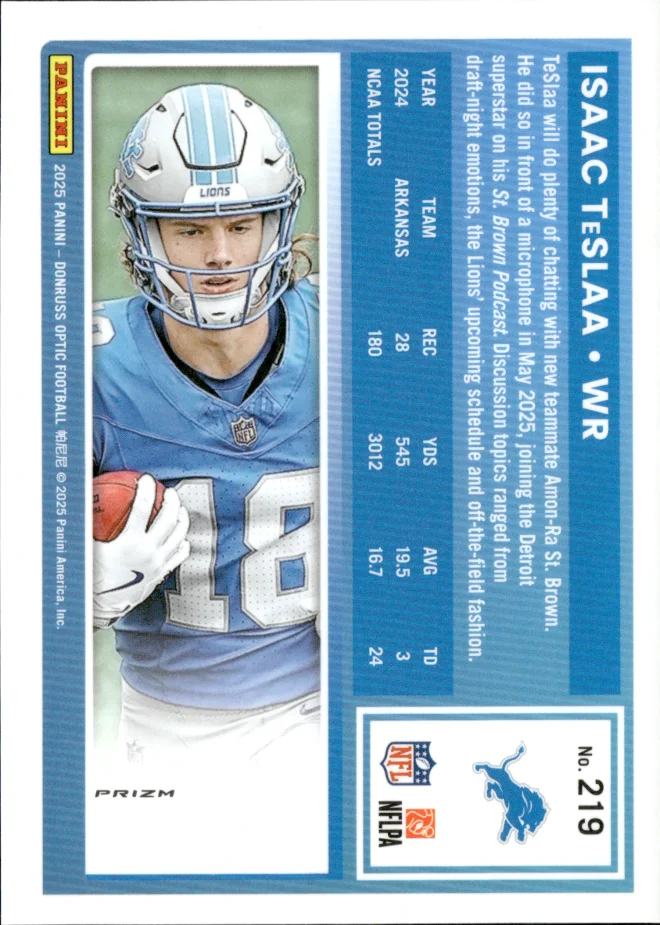 Isaac TeSlaa card back