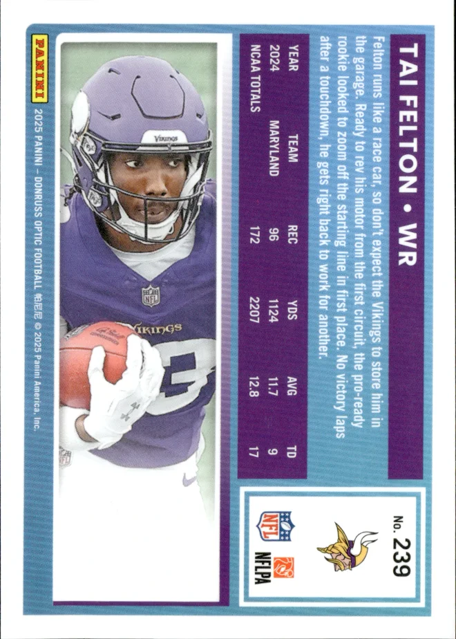 Tai Felton card back