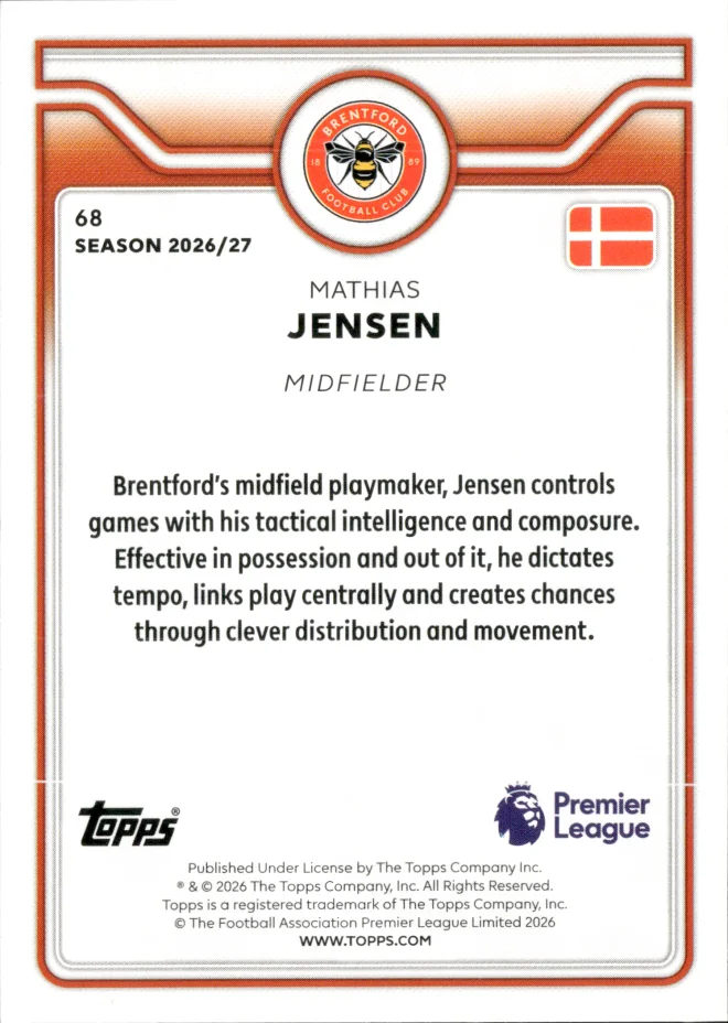 Mathias Jensen card back