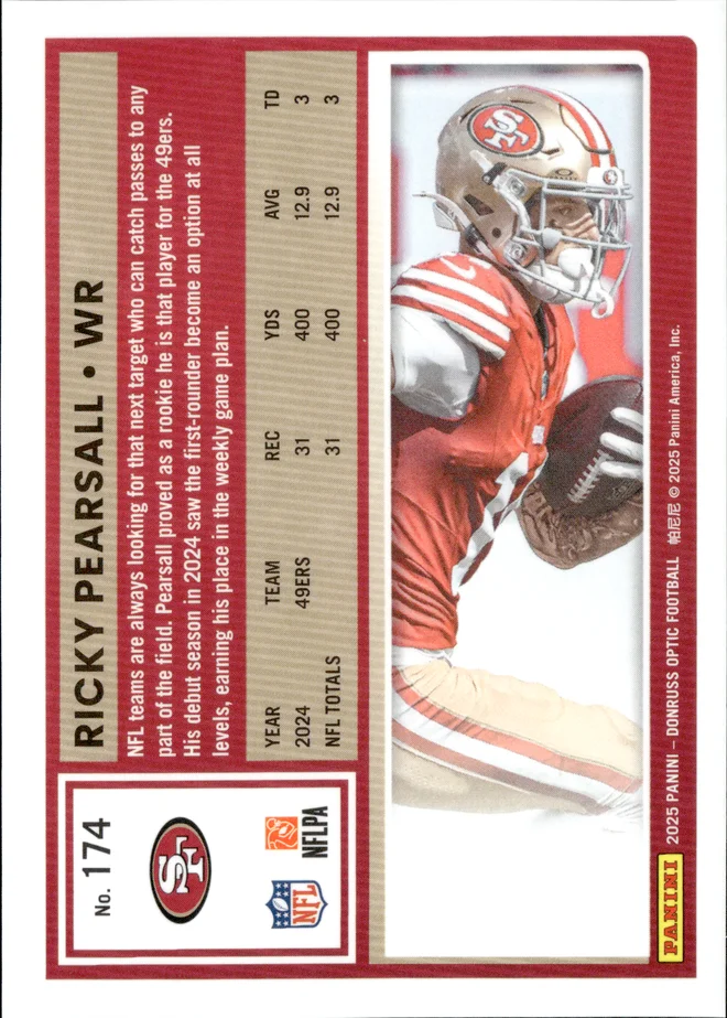 Ricky Pearsall card back