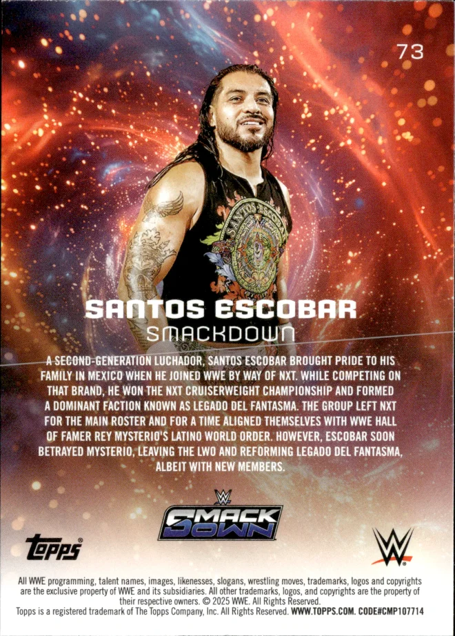 Santos Escobar card back