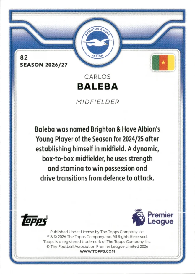 Carlos Baleba card back