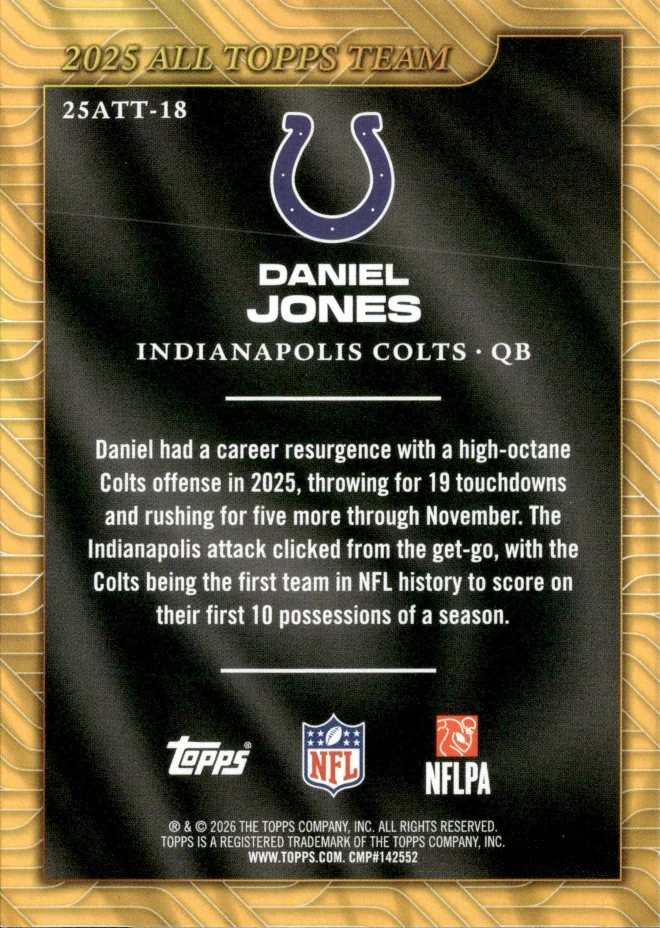 Daniel Jones card back