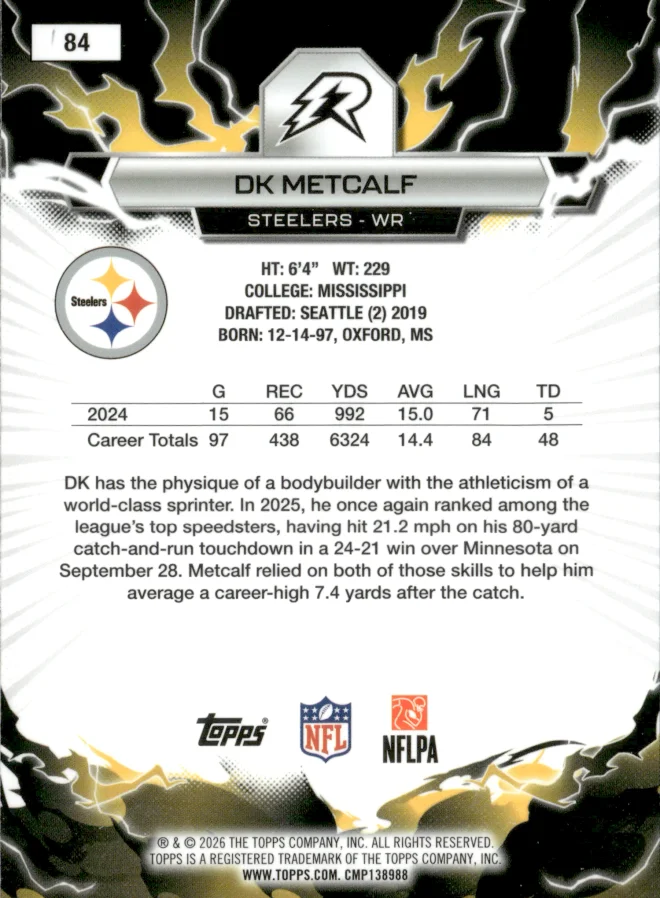 DK Metcalf card back
