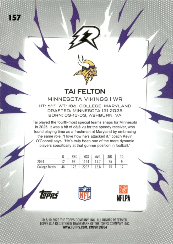 Tai Felton card back