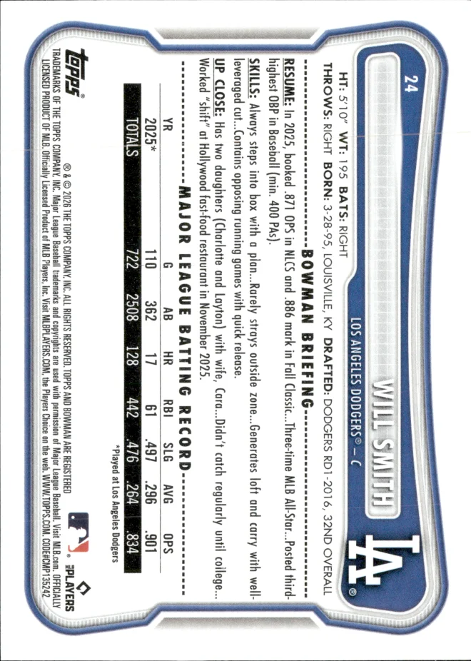 Will Smith card back