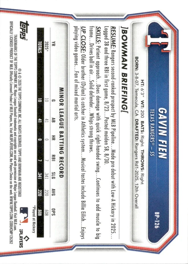 Gavin Fien card back