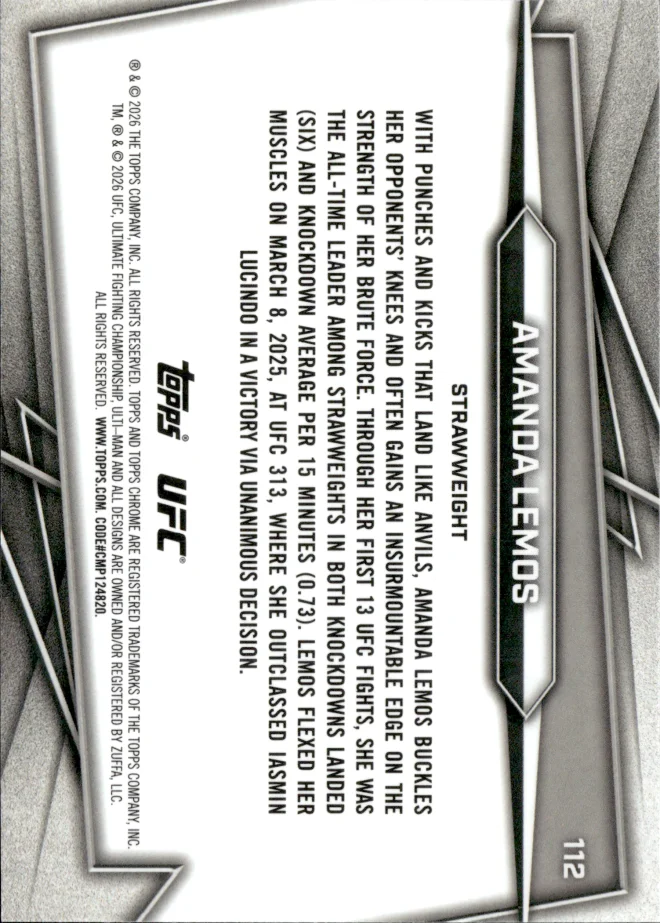 Amanda Lemos card back