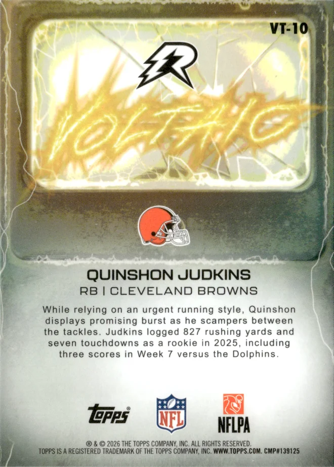 Quinshon Judkins card back