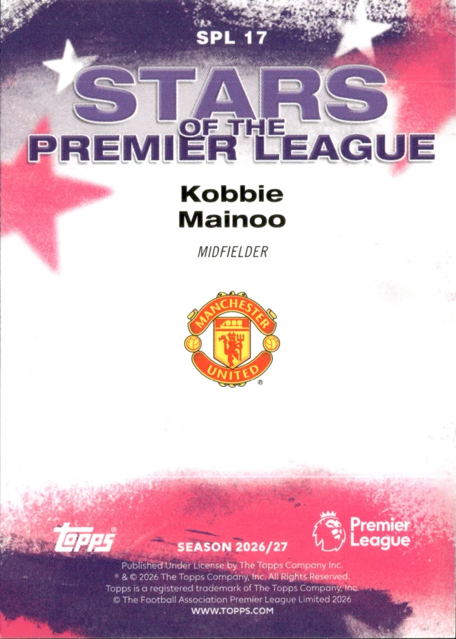 Kobbie Mainoo card back