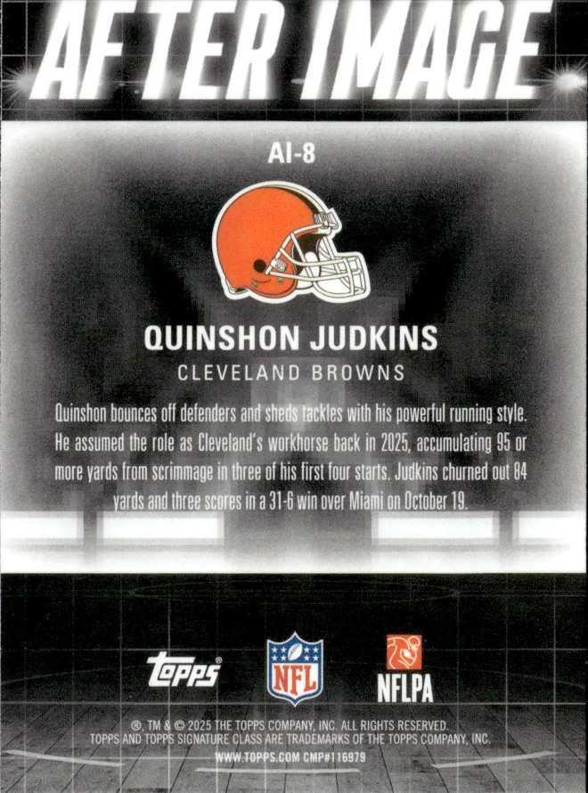 Quinshon Judkins card back