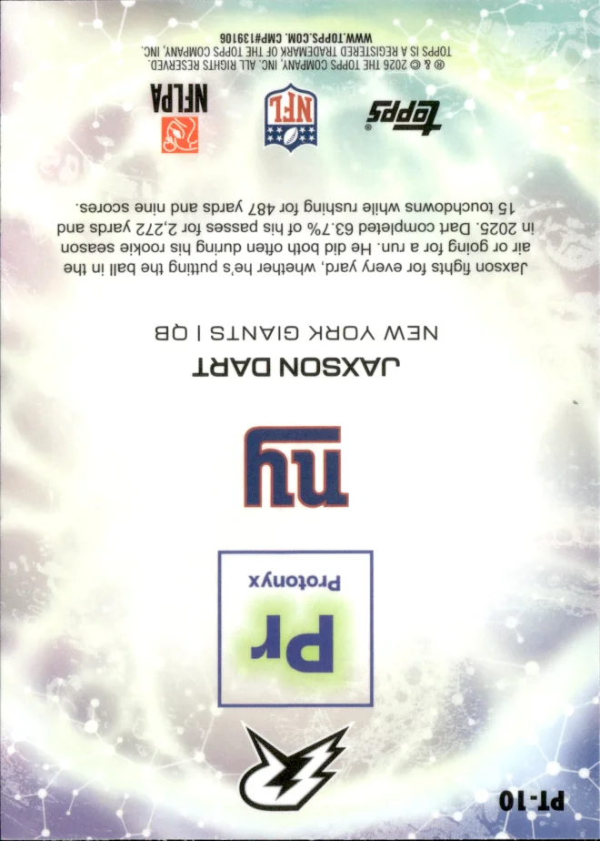 Jaxson Dart card back