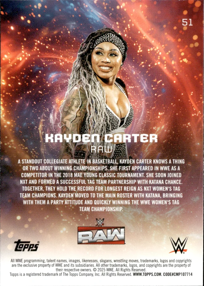 Kayden Carter card back
