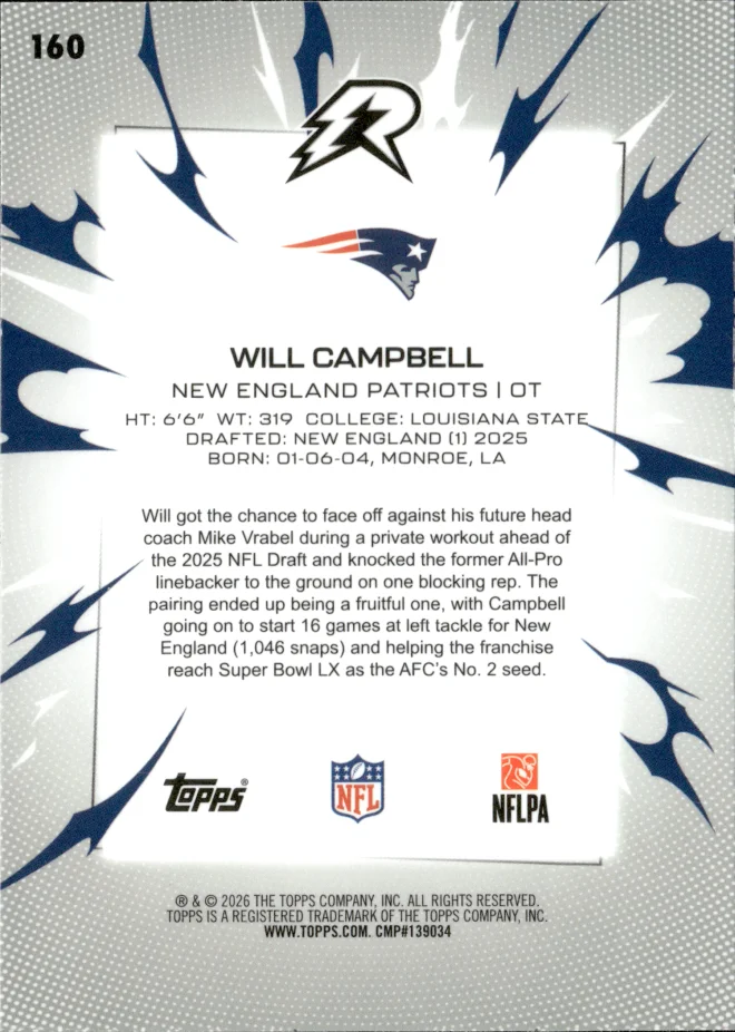 Will Campbell card back