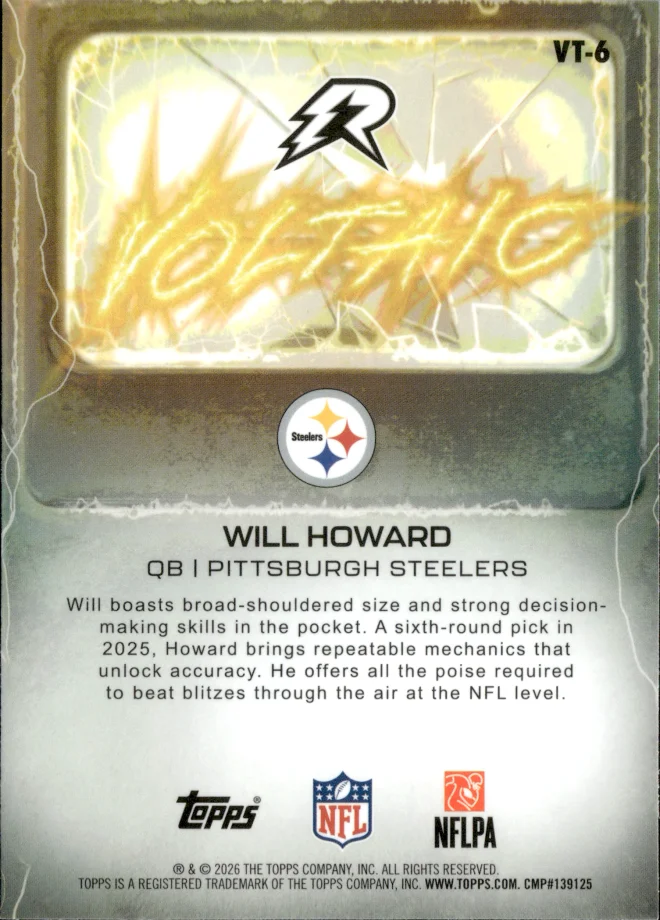 Will Howard card back