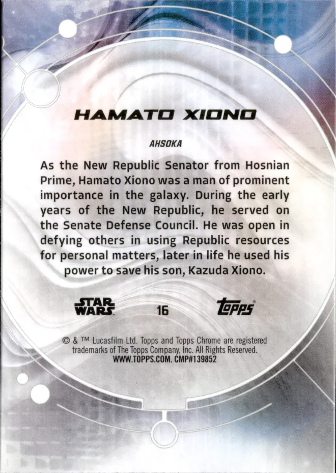 Hamato Xiono card back