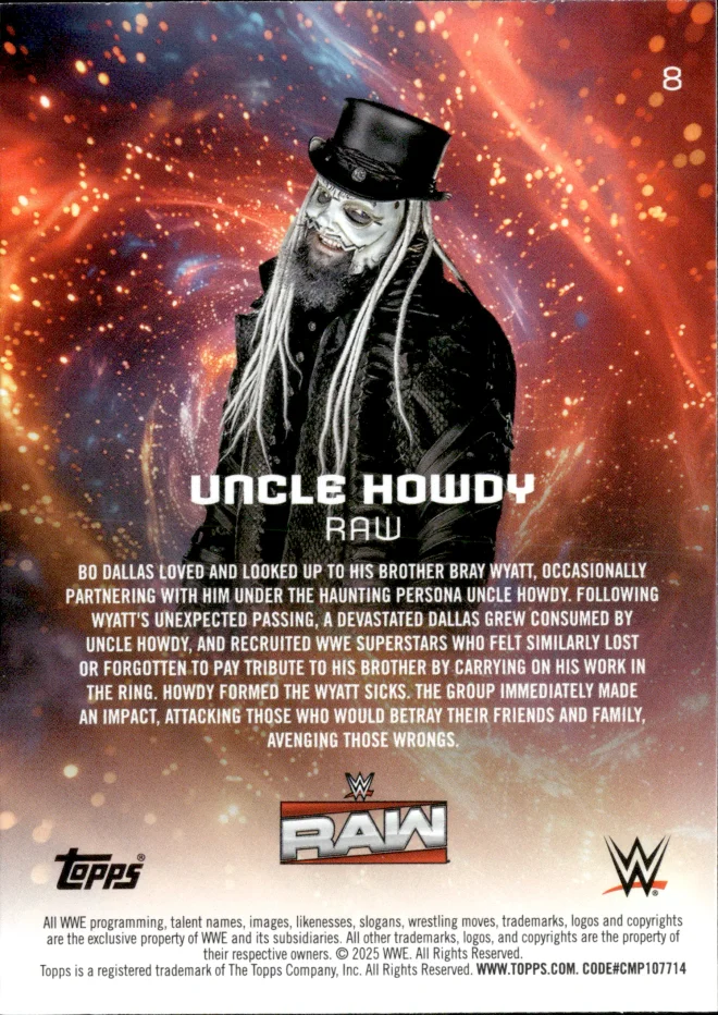 Uncle Howdy card back