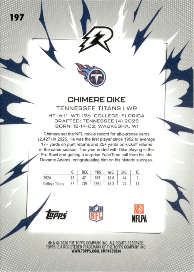 Chimere Dike card back