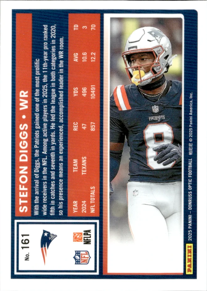 Stefon Diggs card back