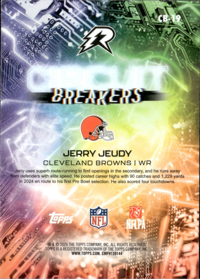 Jerry Jeudy card back