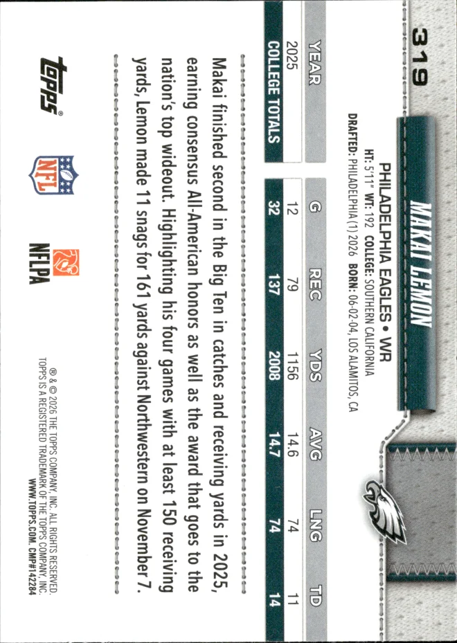 Makai Lemon card back