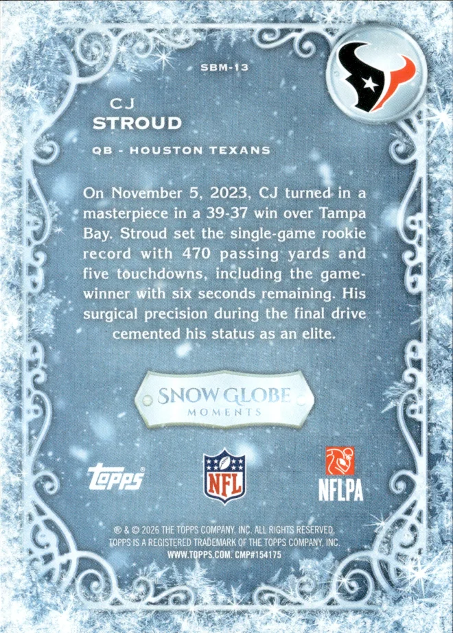 CJ Stroud card back