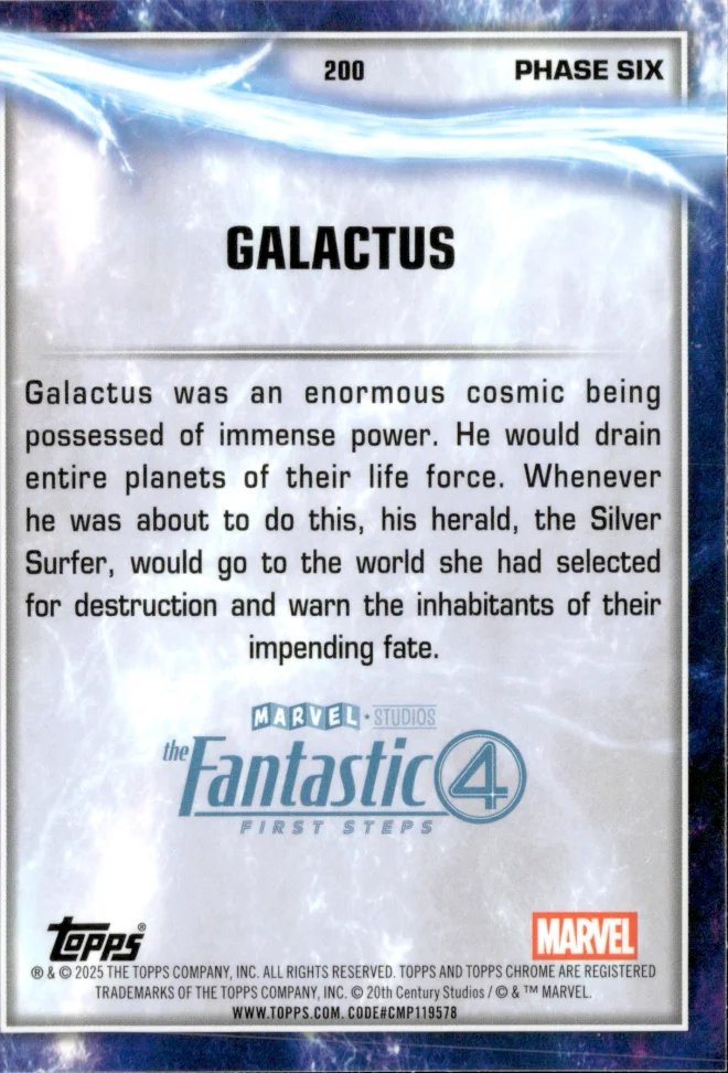 Galactus card back