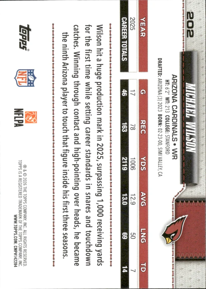 Michael Wilson card back