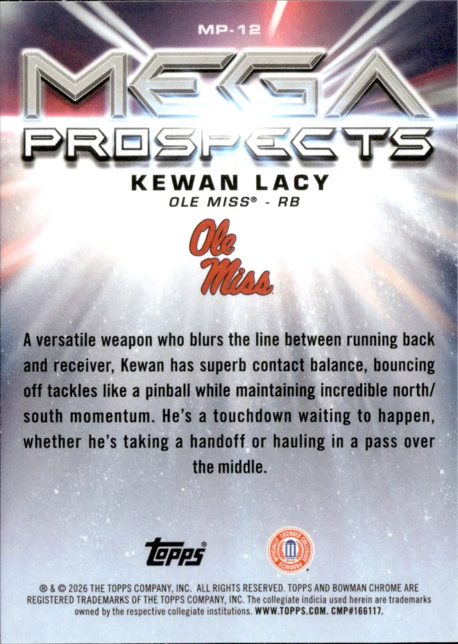 Kewan Lacy card back