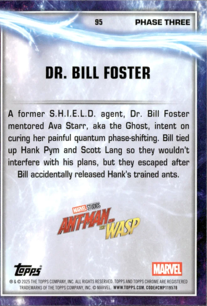 Dr. Bill Foster card back