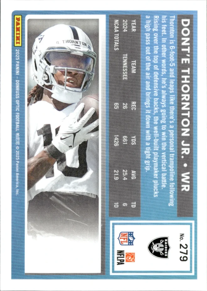 Dont'e Thornton Jr. card back