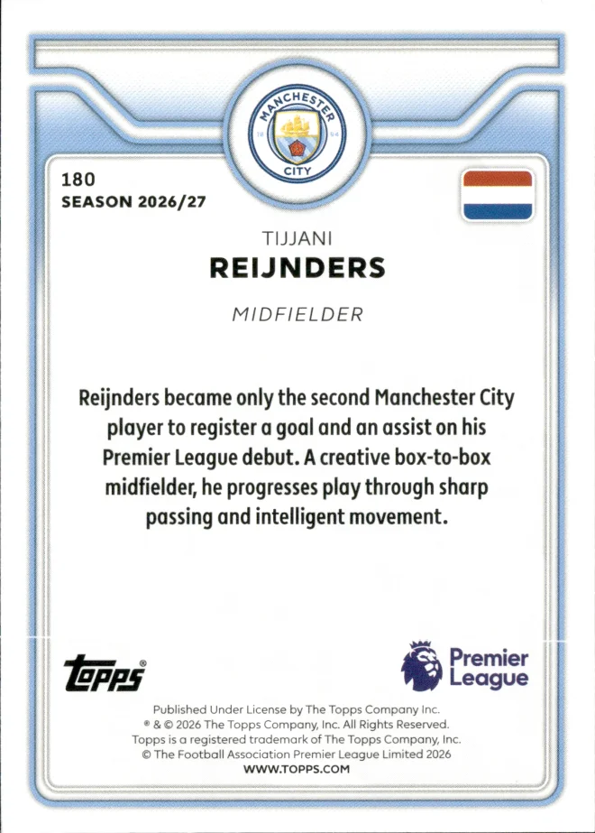 Tijjani Reijnders card back