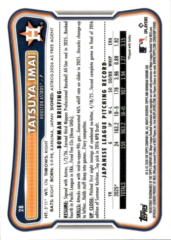 Tatsuya Imai card back