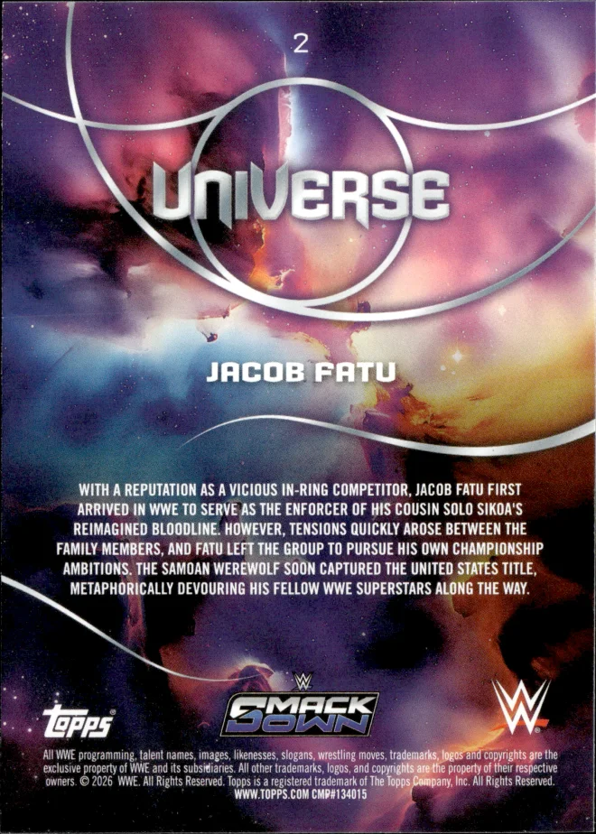 Jacob Fatu card back
