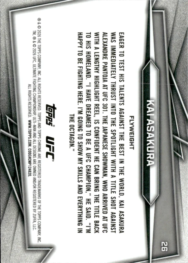 Kai Asakura card back
