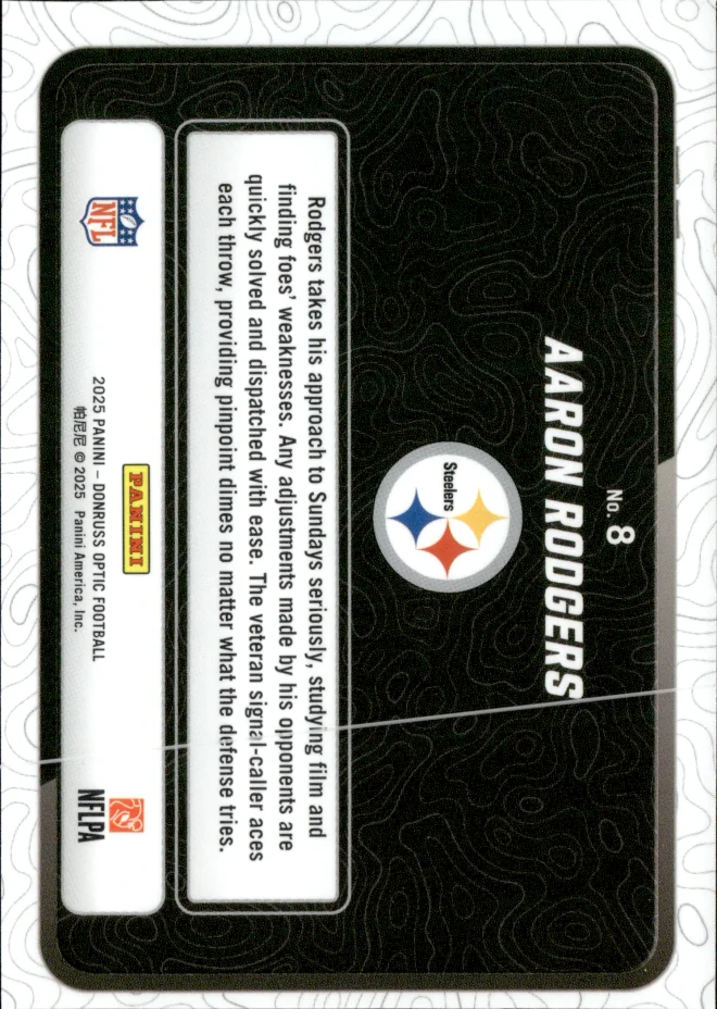 Aaron Rodgers card back