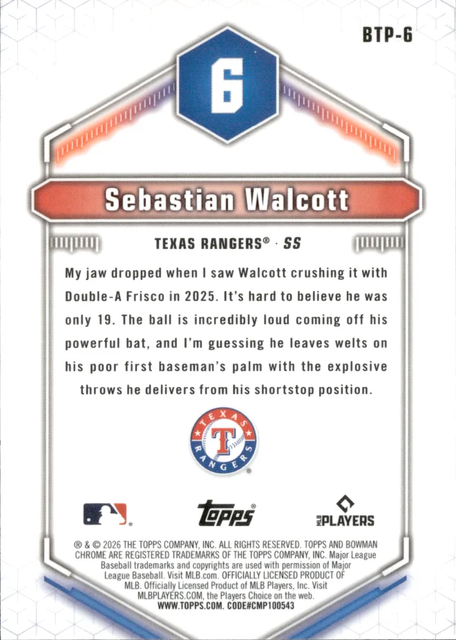 Sebastian Walcott card back