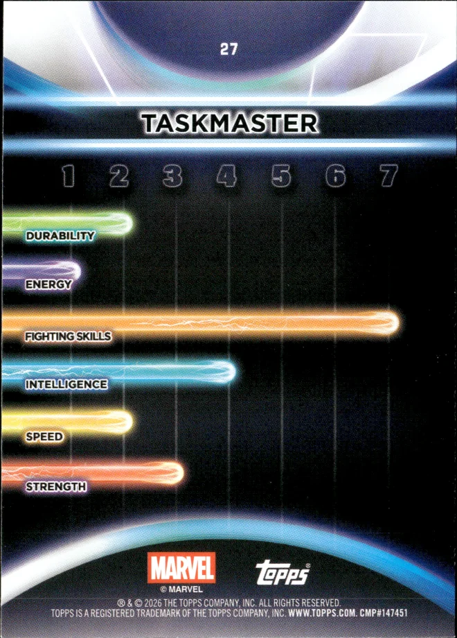 Taskmaster card back