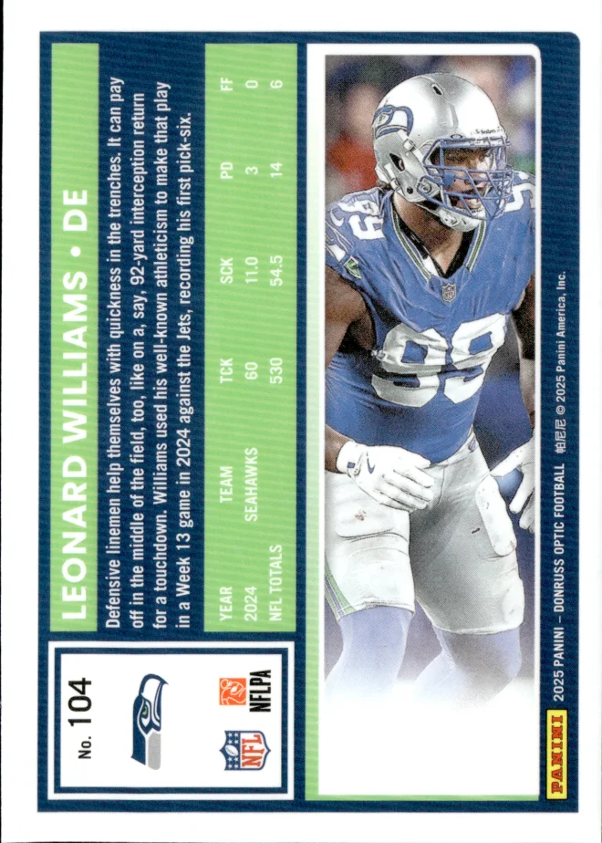 Leonard Williams card back