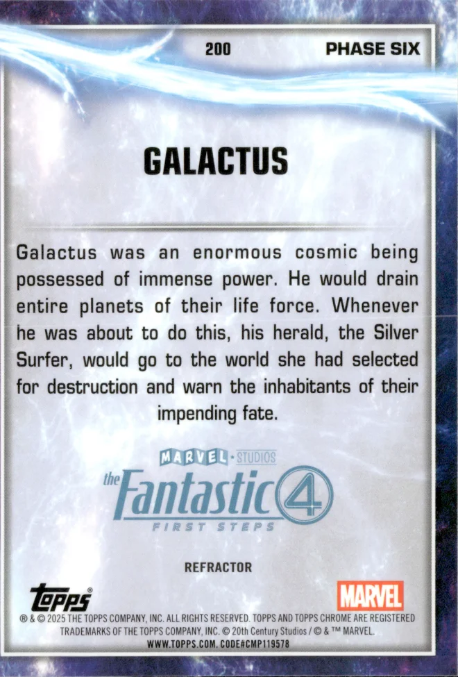 Galactus card back