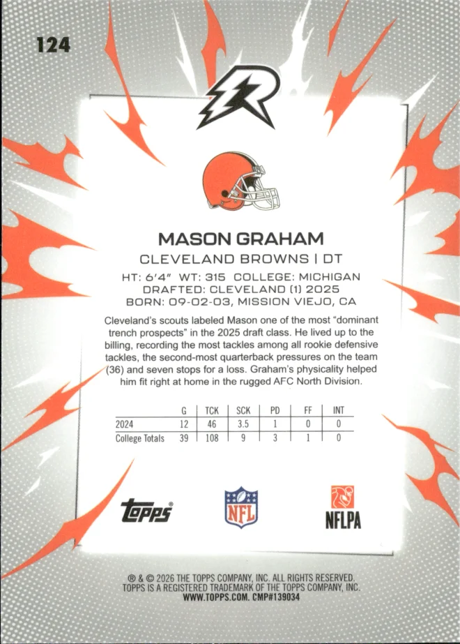 Mason Graham card back