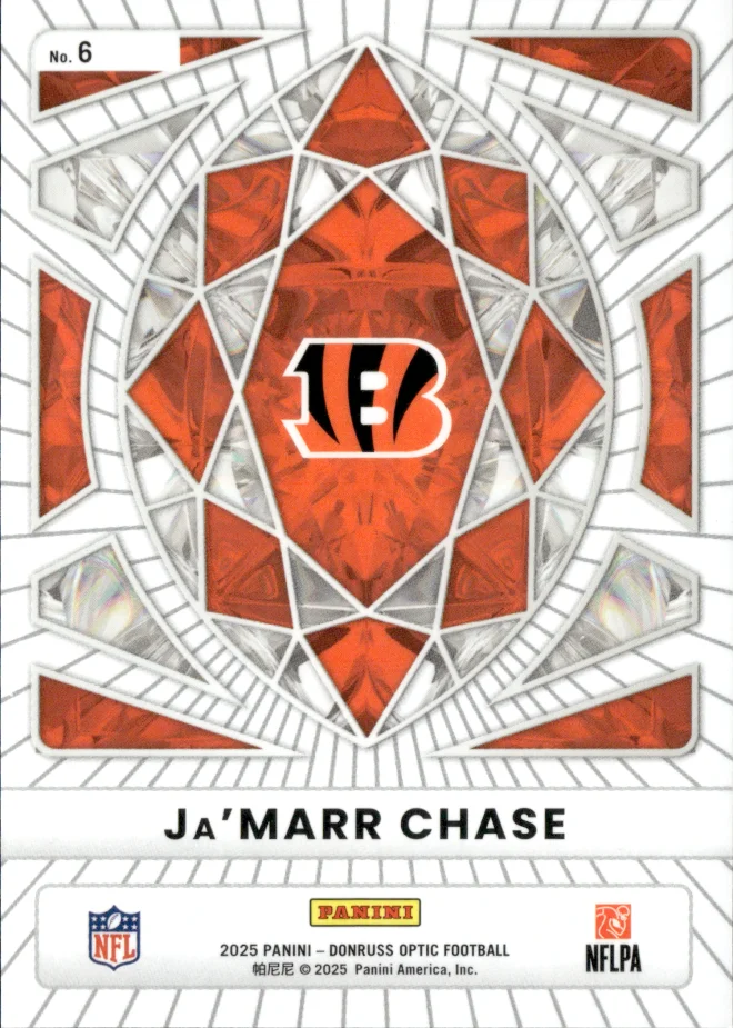 Ja'Marr Chase card back