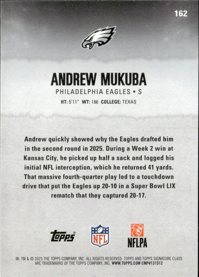 Andrew Mukuba card back