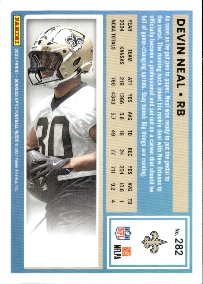 Devin Neal card back